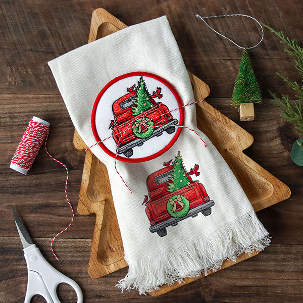 Christmas Trees & Cardinals Retro Truck - Image 6