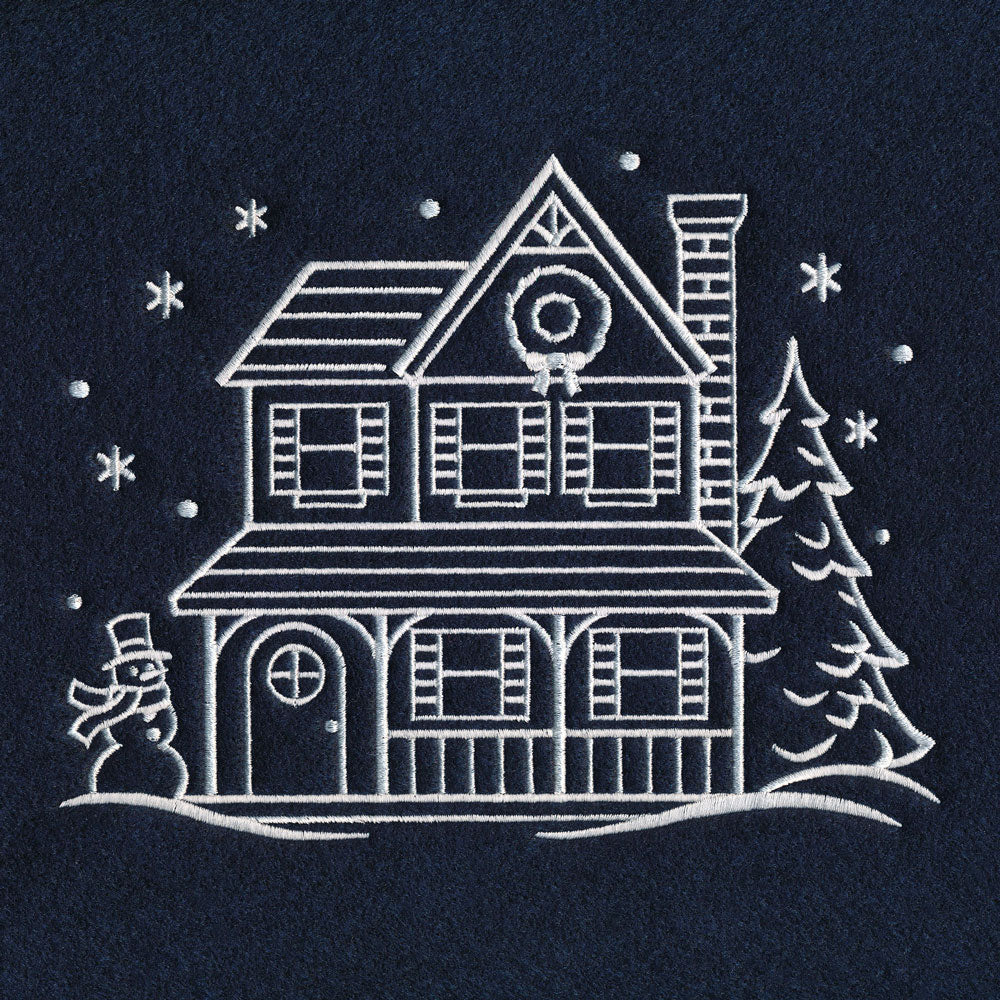 Christmas Village House 2 (Whitework) - Image 5