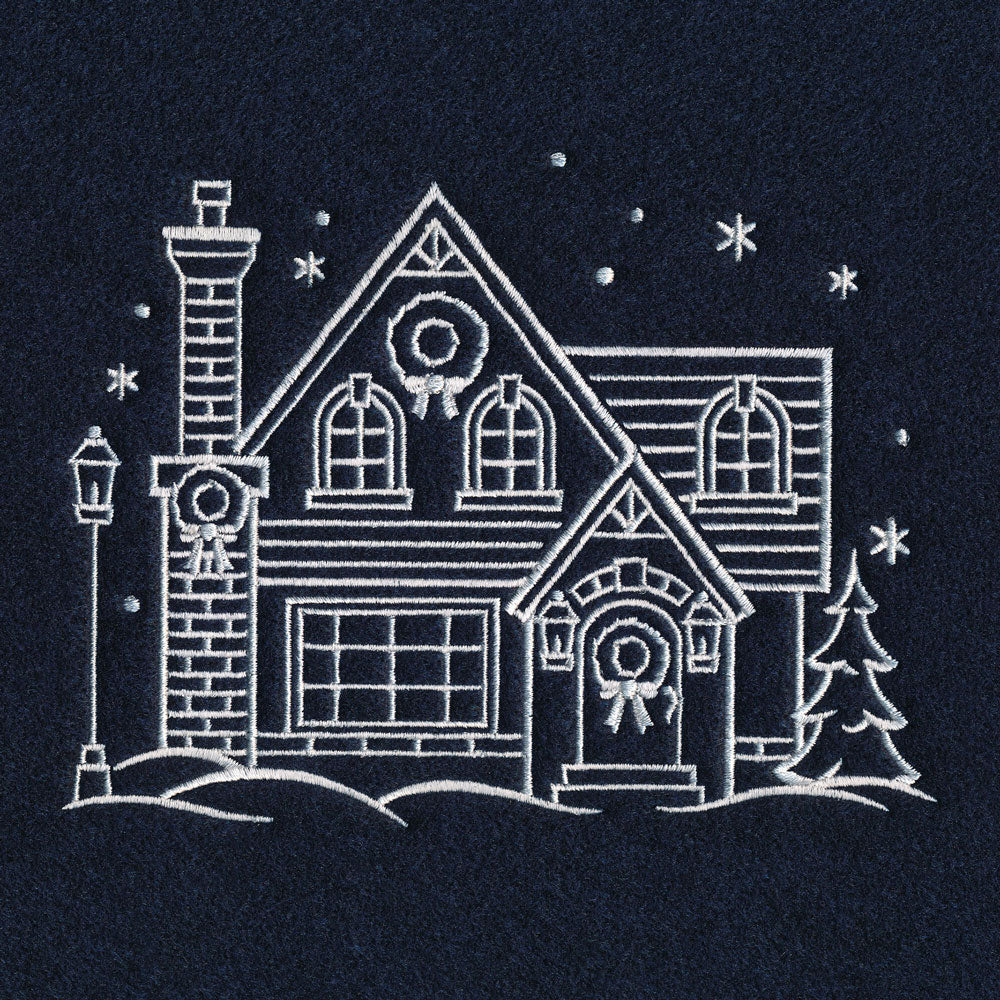 Christmas Village House (Whitework) - Image 5