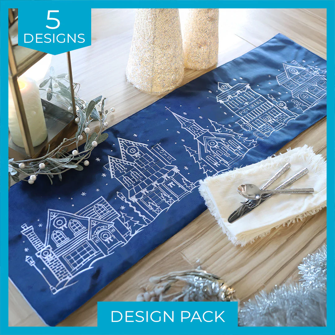 Christmas Village (Whitework) Design Pack - Image 9