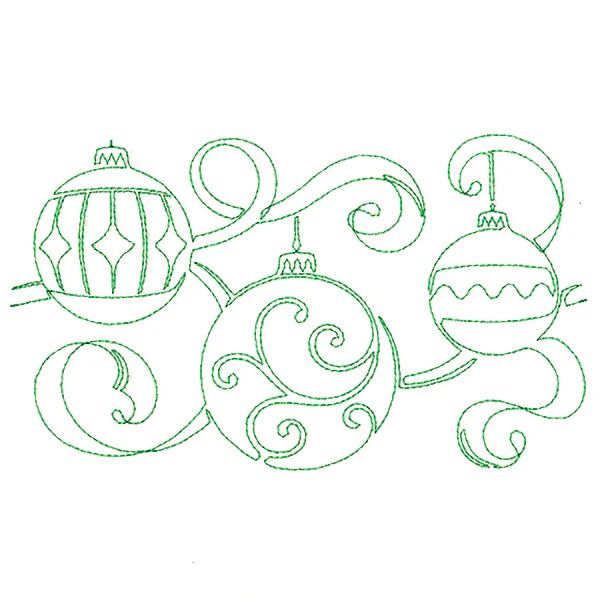 Christmas Wishes - Ornaments (Edge-to-Edge Quilting) - Image 3