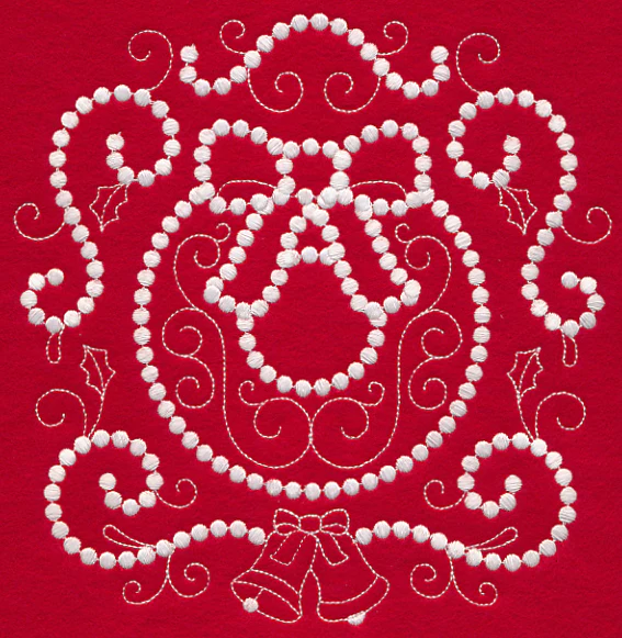 Christmas Wreath (Candlewicking)