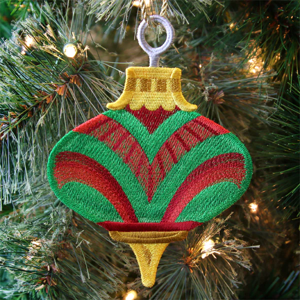Classic Christmas Ornament (In-the-Hoop) - Image 3
