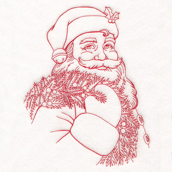 Classic Christmas Santa Etching - Image 8