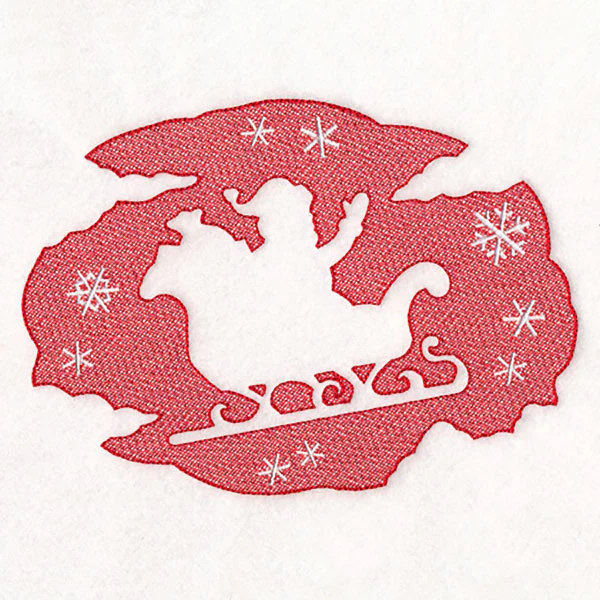 Classic Christmas - Santa's Sleigh (Embossed) - Image 7