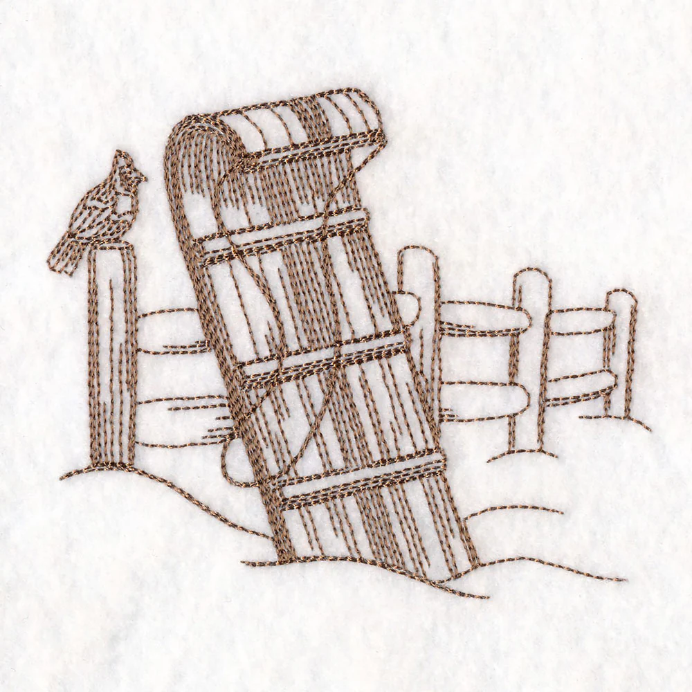 Classic Christmas Scene - Sled - Image 3
