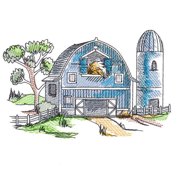 Classic Countryside Barn Scene - Image 7