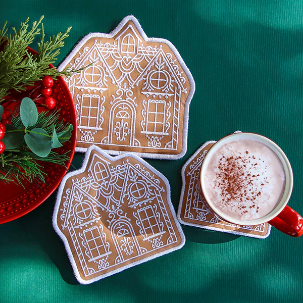Classic Gingerbread House Trivet (In-the-Hoop) - Image 12