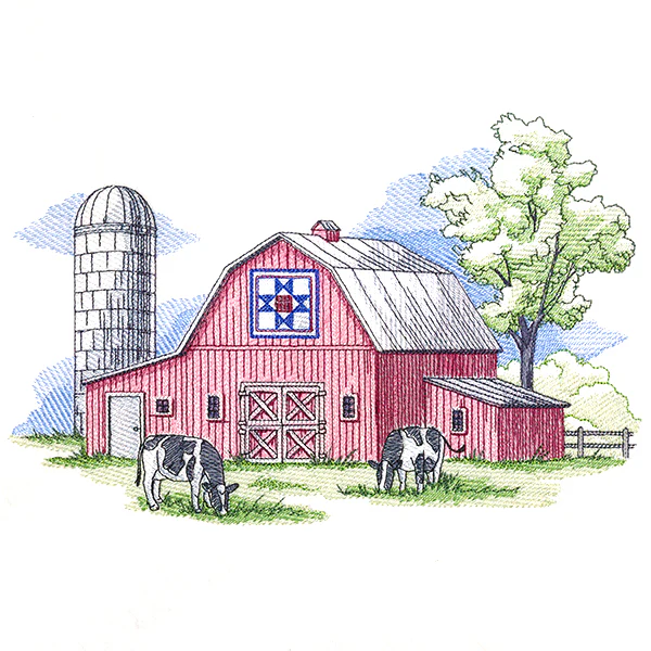 Classic Spring Barn Scene - Image 9