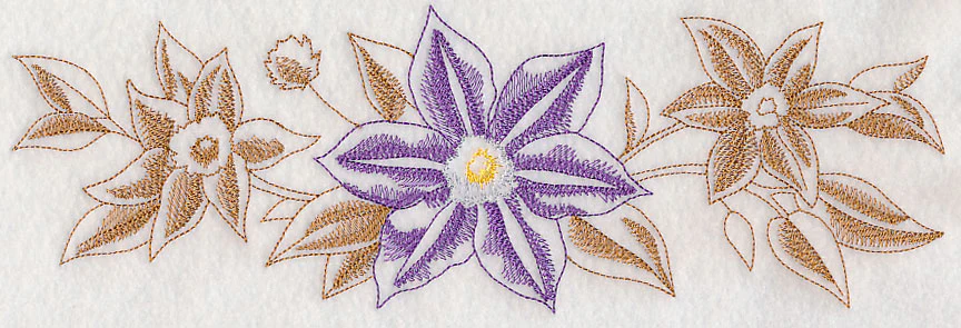 Clematis Border (Toile)