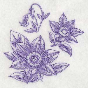 Clematis Botanical (Toile) - Image 5