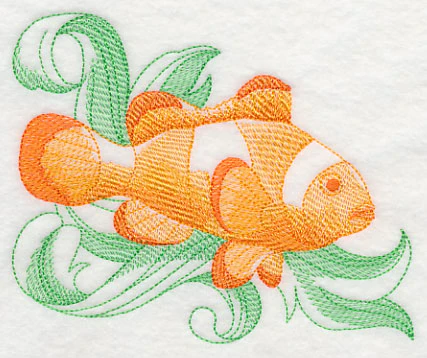 Clownfish with Baroque Background - Image 2
