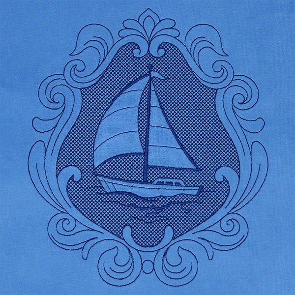 Coastal Sailboat Cameo - Image 2