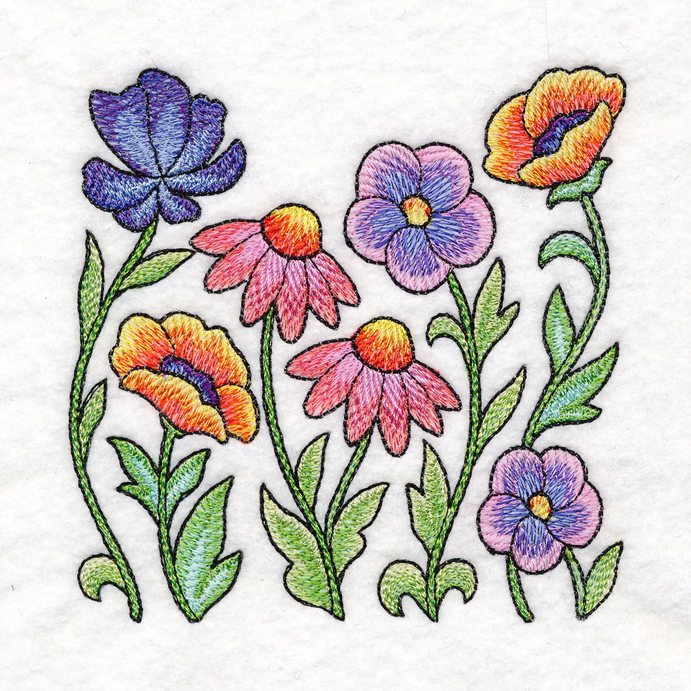 Color Theory Floral Square Border - Image 6