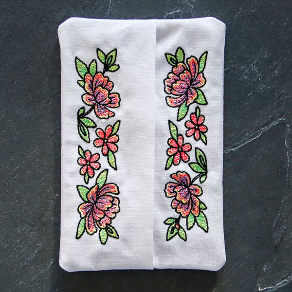 Color Theory Floral Tissue Holder (In-the-Hoop) - Image 2