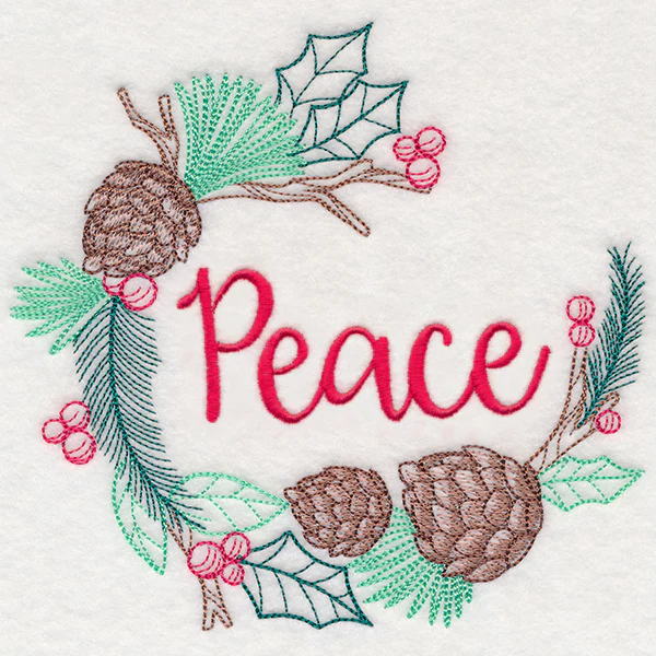 Colors of Christmas Wreath - Peace - Image 3