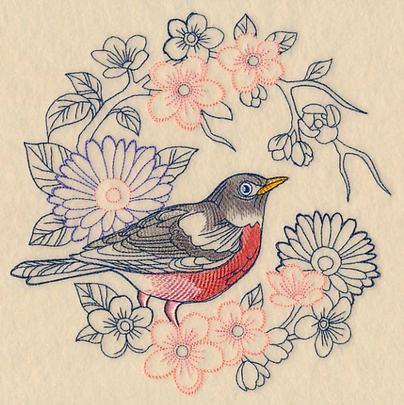 Colors of Spring Robin Wreath - Image 6