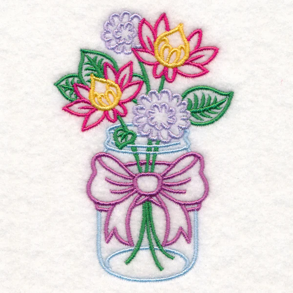 Coneflower Canning Jar (Vintage) - Image 6