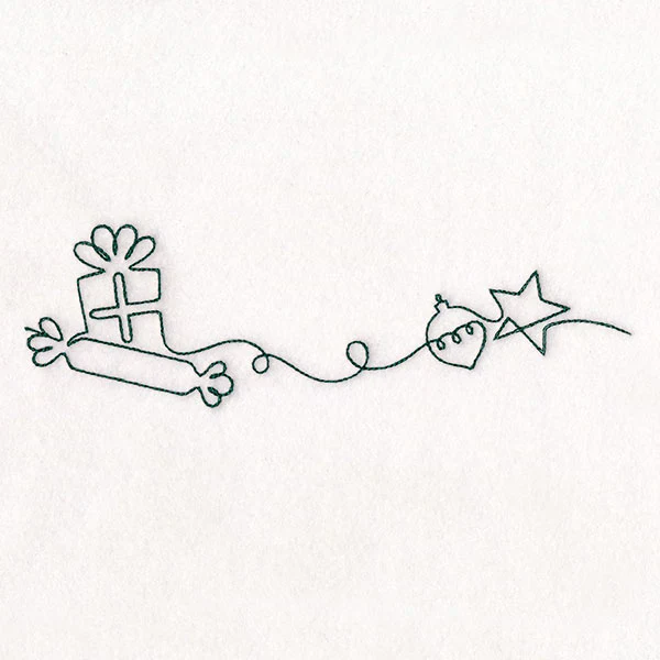 Continuous Linework Christmas Borders - Gifts - Image 4
