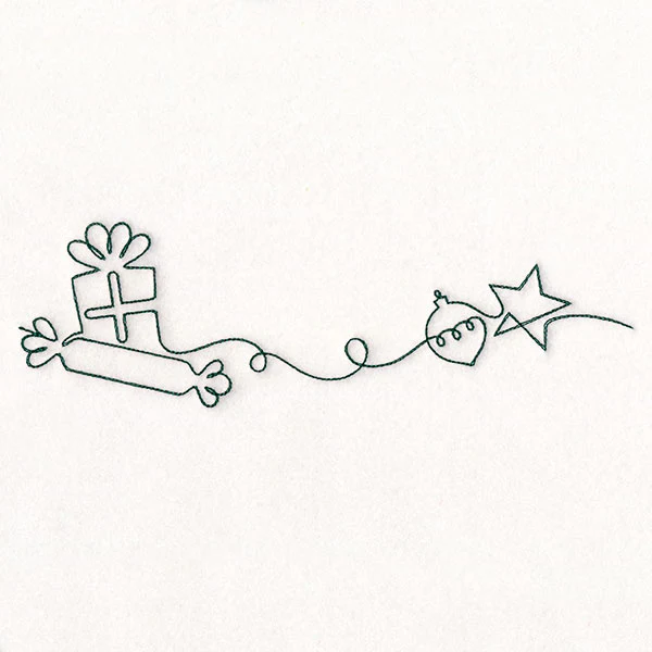 Continuous Linework Christmas Borders - Gifts - Image 5