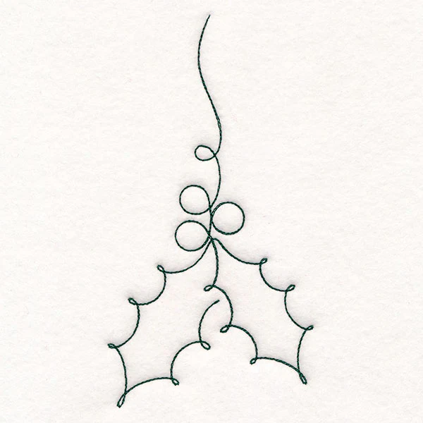 Continuous Linework Christmas Borders - Holly & Berries - Image 4