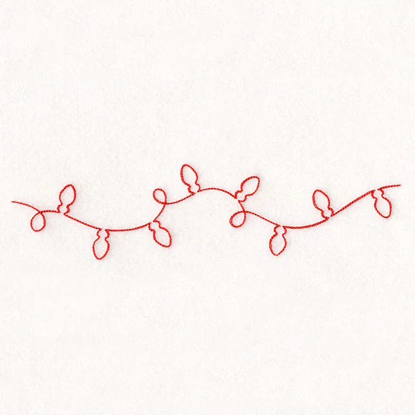 Continuous Linework Christmas Borders - Lights - Image 5