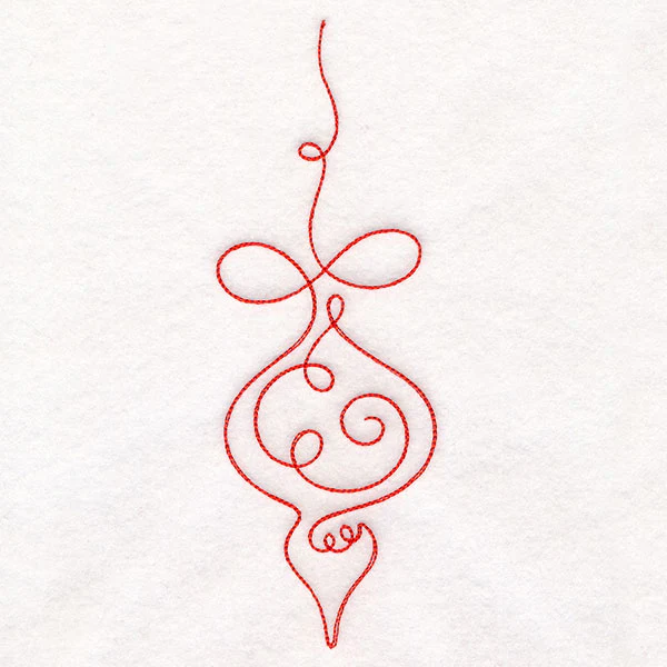 Continuous  Linework Christmas Borders - Ornament - Image 3
