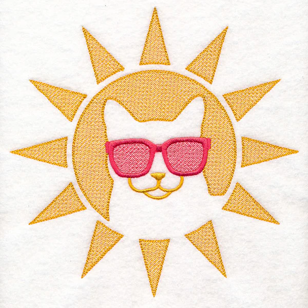 Cool Cat in the Sun (Embossed) - Image 9