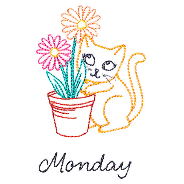 Cottage Kitty on Monday (Vintage) - Image 2