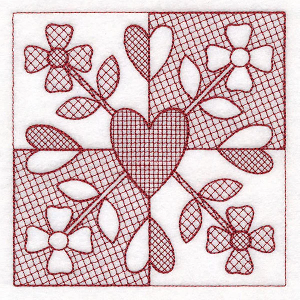 Cottage Nostalgia Quilting - Flowers (Trapunto) - Image 7