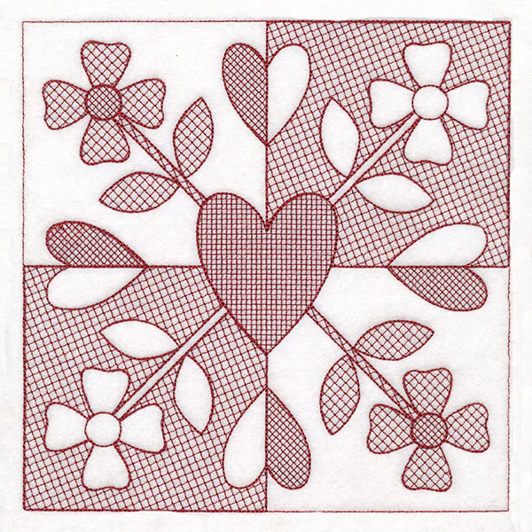 Cottage Nostalgia Quilting - Flowers (Trapunto) - Image 9
