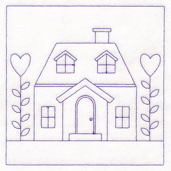 Cottage Nostalgia Quilting - House with Hearts (Double Run) - Image 5