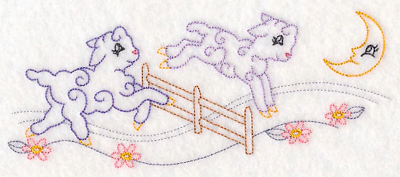 Counting Sheep Border (Vintage) - Image 3