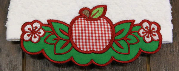 Country Apple Border (Edgy Applique) - Image 2
