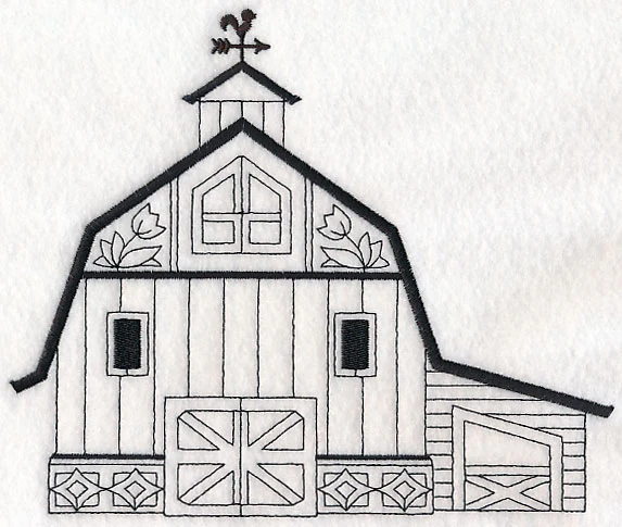 Country Barn (Blackwork) - Image 4