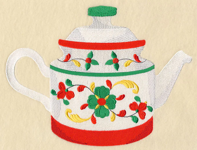 Country Charm Flower Teapot - Image 5