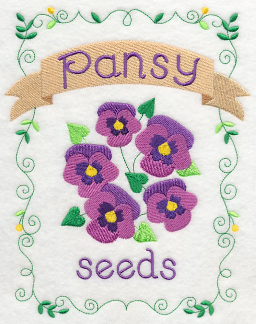 Country Charm Seed Packet - Pansy - Image 6