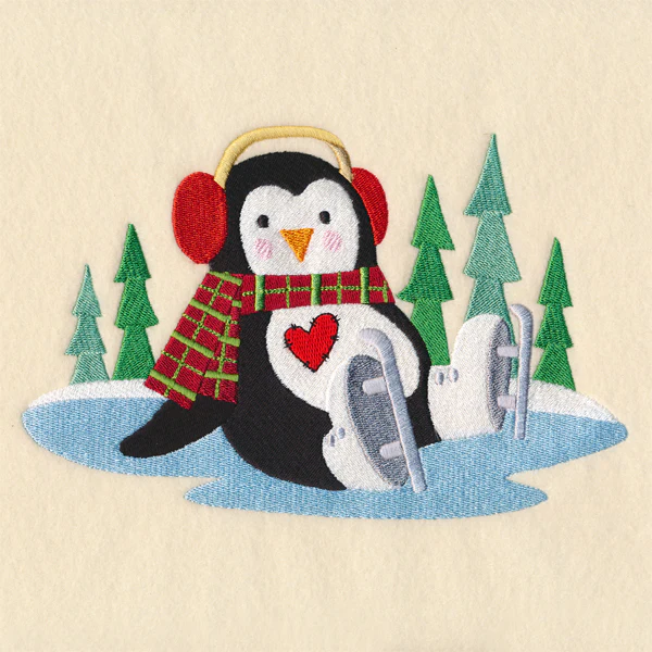 Country Christmas Penguin - Image 2