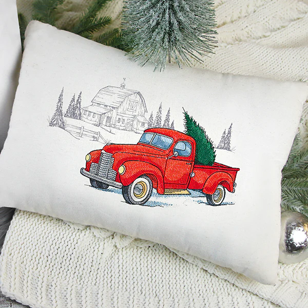 Country Christmas Retro Truck - Image 4