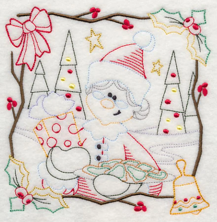 Country Christmas Square - Mrs. Claus (Vintage) - Image 3