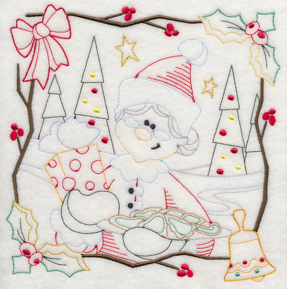 Country Christmas Square - Mrs. Claus (Vintage) - Image 6