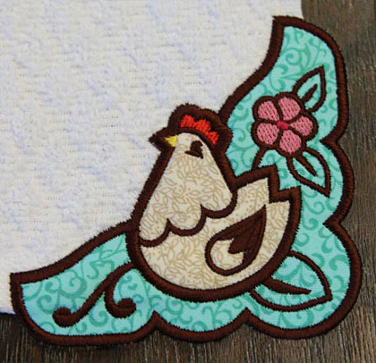 Country Cluck Corner - Right (Edgy Applique) - Image 2