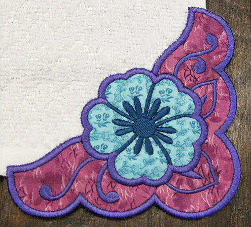 Country Flower Corner - Right (Edgy Applique) - Image 3