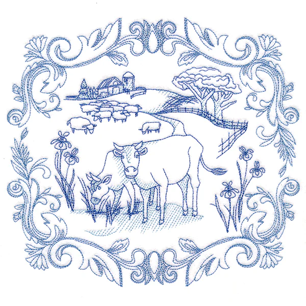 Countryside Farm Scene - Cows - Image 5
