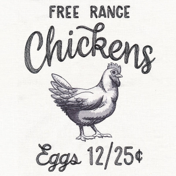 County Fair Sign - Free Range Chickens