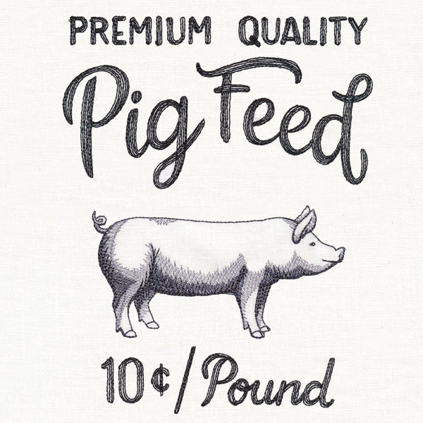 County Fair Sign - Premium Quality Pig Feed - Image 2