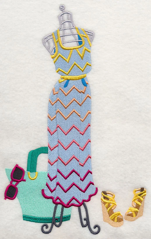 Couture Dress Form - Chevron Dress