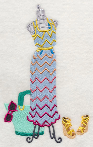 Couture Dress Form - Chevron Dress - Image 3
