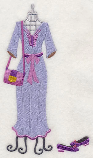 Couture Dress Form - Lavender Dress - Image 4