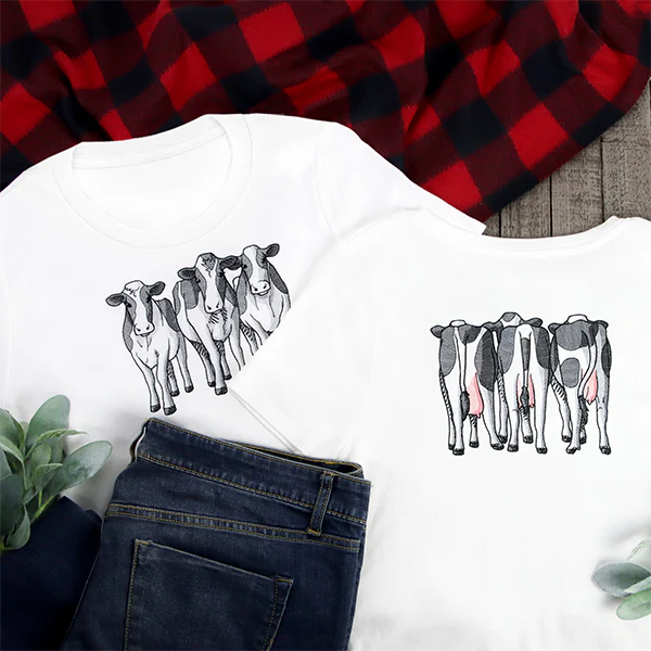 Cow Trio - Back - Image 8